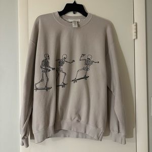 urban outfitters skeleton crewneck